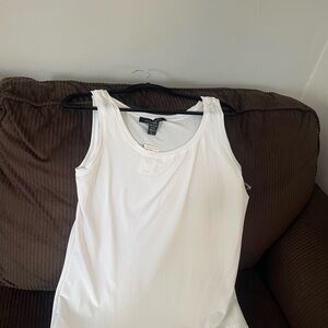 Ashley Stewart White Sleeveless Top